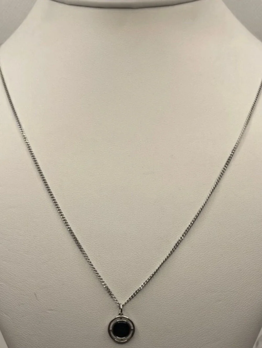 Miansai Compass Onyx Sterling Silver Necklace